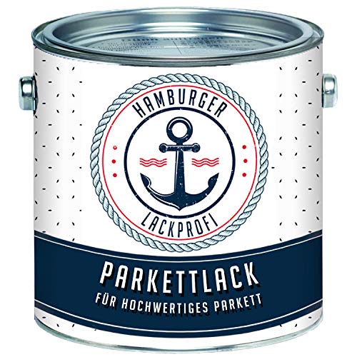 Parkettlack SEIDENMATT farblos Parkettsiegel Treppenlack Holzlack klar // Hamburger Lack-Profi (10 L) von Hamburger Lack-Profi
