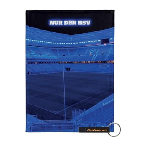 Hamburger SV HSV Flanellfleecedecke Stadion 150x200cm Fanartikel + FanEmotion Flaschenöffner von Hamburger SV