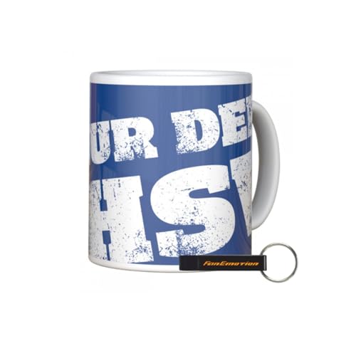 Hamburger SV HSV Tasse Nur der HSV 300ml Keramik HSV Fanartikel + FanEmotion Flaschenöffner von Hamburger SV