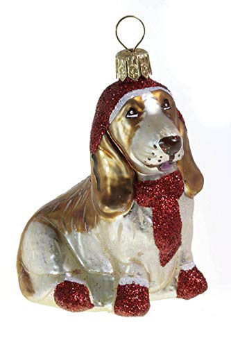 Hamburger Weihnachtskontor - Außergewöhnlicher Tannenbaumschmuck -Santa Basset von Hamburger Weihnachtskontor - GBR