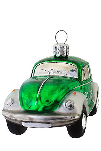 Hamburger Weihnachtskontor - Christbaumschmuck aus Glas -VW Käfer Polizei von Hamburger Weihnachtskontor - GBR