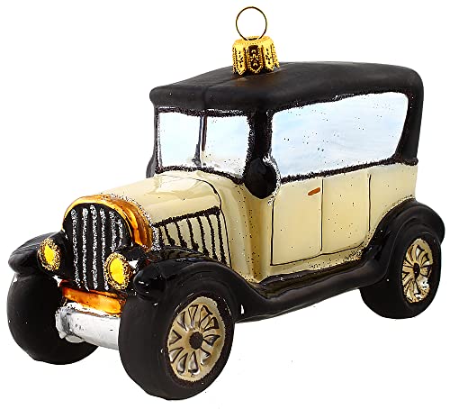 HAMBURGER WEIHNACHTSKONTOR® - Christbaumschmuck Oldtimer Creme von Hamburger Weihnachtskontor
