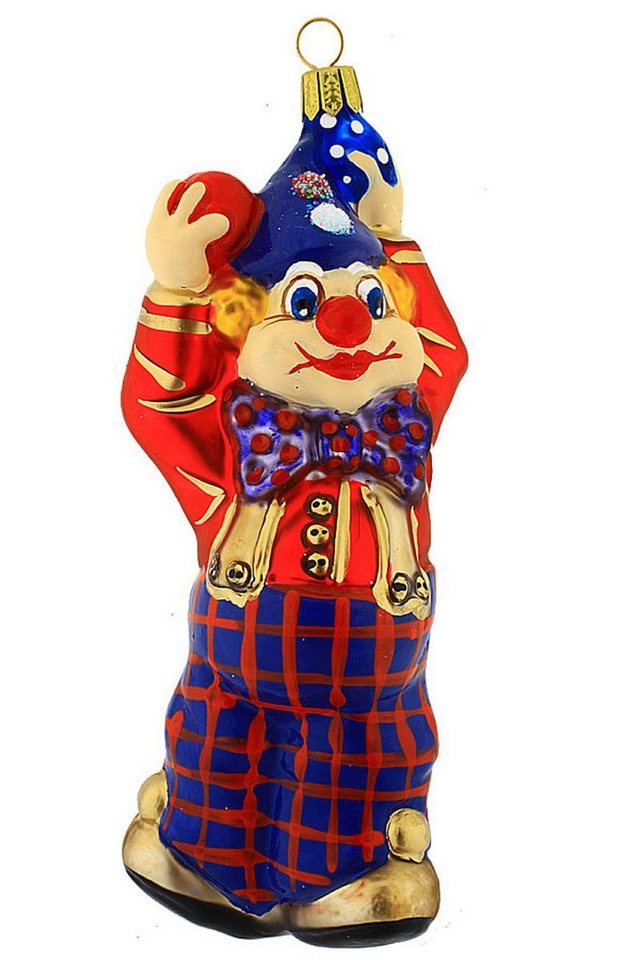 Hamburger Weihnachtskontor Christbaumschmuck Clown, Dekohänger - mundgeblasen - handdekoriert von Hamburger Weihnachtskontor