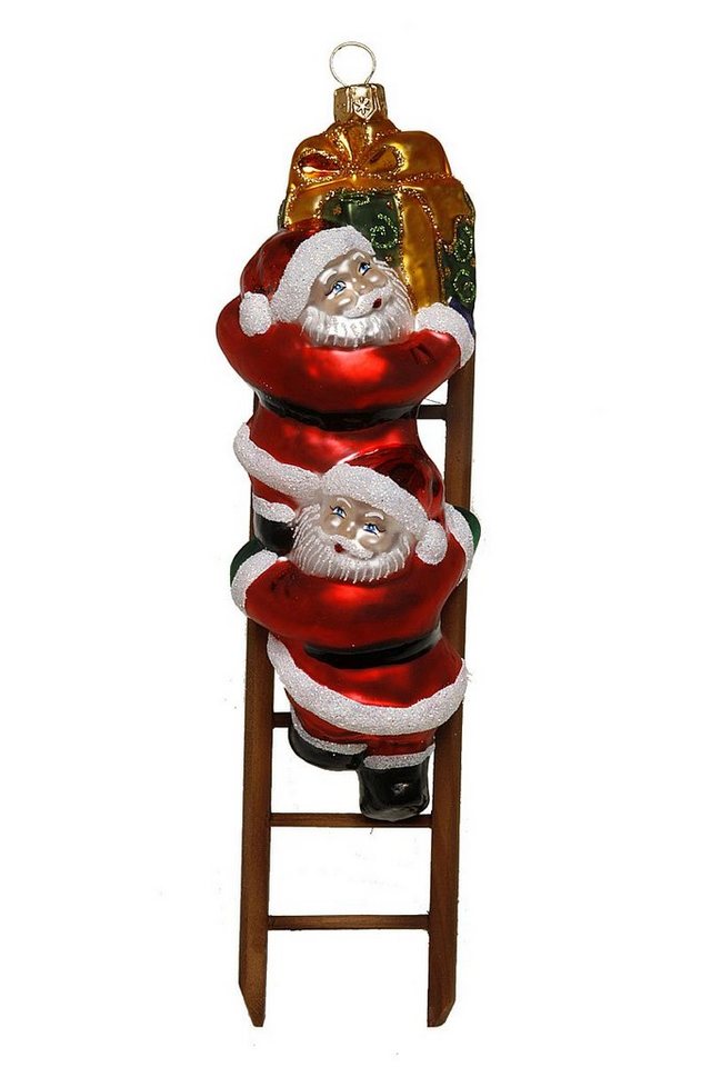 Hamburger Weihnachtskontor Christbaumschmuck Weihnachtsmänner, Dekohänger - mundgeblasen - handdekoriert von Hamburger Weihnachtskontor