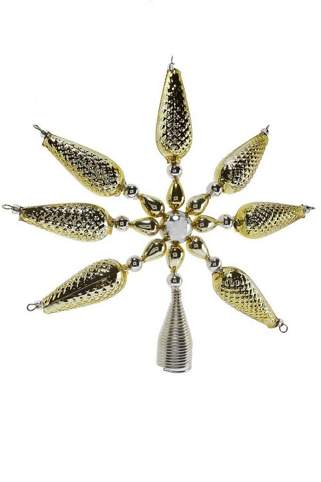 Hamburger Weihnachtskontor Christbaumspitze Glabonzer Sternenspitze gold / silber, mundgeblasen - handdekoriert Hamburger Weihnachtskontor Christbaumspitze Glabonzer Sternenspitze gold / silber, mundgeblasen - handdekoriert von Hamburger Weihnachtskontor