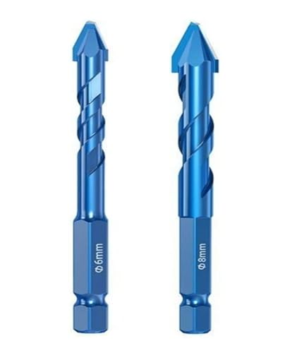 1PC/2PCS/3PCS/4PCS/5PCS/10PCS Exzentrische Spiralbohrer Bits Schrägkopf Exzentrische Glasfliesen Bohren Betonbohrer(2PCS 6/8) von Hameate