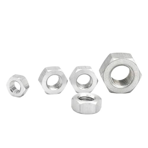 1PC/2PCS/5PCS/10PCS/20PCS/50PCS Aluminium M2 M2.5 M3 M4 M5 M6 M8 M10 M12 M14 M16 M18 M20 M22 M24 Hex Hexagon Mutter(M2.0 (50pcs)) von Hameate
