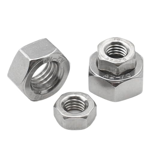 1PC/2PCS/5PCS/10PCS/25PCS/50PCS/100PCS A2-70 304 Edelstahl Hex Sechskantmuttern(M18 x 2pcs) von Hameate