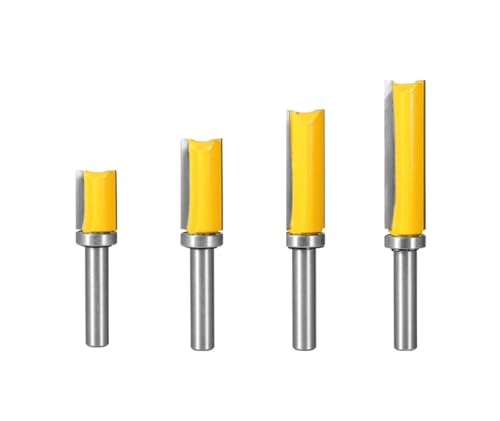 1PC/3PCS/4PCS 8MM Schaft 12MM 12,7MM 14MM Muster Bit Router Bit hartmetall Holzbearbeitung Fräser for Holz Bit Planfräser Schaftfräser(8x14 4pcs) von Hameate