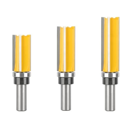 1PC/3PCS 12MM Schaft Z4 Muster Bit Router Bit Holzbearbeitung Fräser for Holz Bit Planfräser Hartmetall-schaftfräser(3pcs 12mm shank) von Hameate
