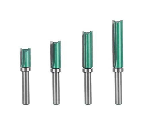 1PC/4PCS 8MM Schaft Muster Bit Router Bit Holz Fräser for Holz Bit Planfräser Hartmetall-schaftfräser(4pc) von Hameate