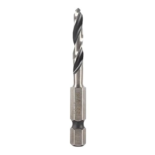 1PC/5PCS Stubby Bohrer for Metall 1/4 Zoll Schnell Ändern Hex Schaft Twist Bohrer Bit Kurze länge HSS Bohrer(1PC 4.76) von Hameate