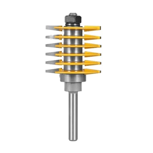 1PC 2 Zähne Einstellbare Finger Joint Router Bit Holz Fräser for Holz Bit Planfräser Schaftfräser(8x47.6x4) von Hameate