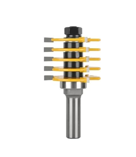 1PC 3 Zähne 47MM Einstellbare Finger Joint Router Bit Holz Fräser for Holz Bit Planfräser Schaftfräser Werkzeuge(12x47.6x4) von Hameate