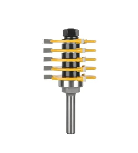 1PC 3 Zähne 47MM Einstellbare Finger Joint Router Bit Holz Fräser for Holz Bit Planfräser Schaftfräser Werkzeuge(8x47.6x4) von Hameate