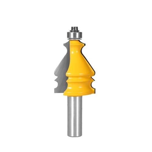 1PC 6,35 MM 8MM 12MM 12,7 MM Schaft Bit Router Bits Holzbearbeitung Fräser for Holz Werkzeuge ende Mühle Planfräser(12x35x45) von Hameate