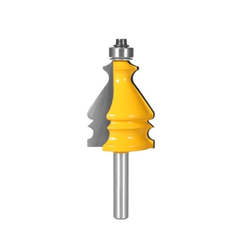 1PC 6,35 MM 8MM 12MM 12,7 MM Schaft Bit Router Bits Holzbearbeitung Fräser for Holz Werkzeuge ende Mühle Planfräser(8x35x45) von Hameate