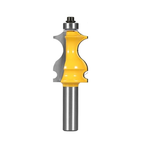 1PC 6,35 MM 8MM 12MM 12,7 MM Schaft Fisch Handlauf Bit Router Bits Holzbearbeitung Fräser for holz Bit Hartmetall Planfräser(12.7x28.6x41) von Hameate