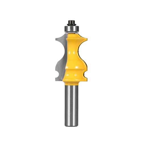 1PC 6,35 MM 8MM 12MM 12,7 MM Schaft Fisch Handlauf Bit Router Bits Holzbearbeitung Fräser for holz Bit Hartmetall Planfräser(12x28.6x41) von Hameate