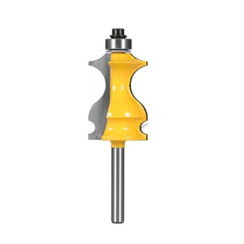 1PC 6,35 MM 8MM 12MM 12,7 MM Schaft Fisch Handlauf Bit Router Bits Holzbearbeitung Fräser for holz Bit Hartmetall Planfräser(6.35x28.6x41) von Hameate