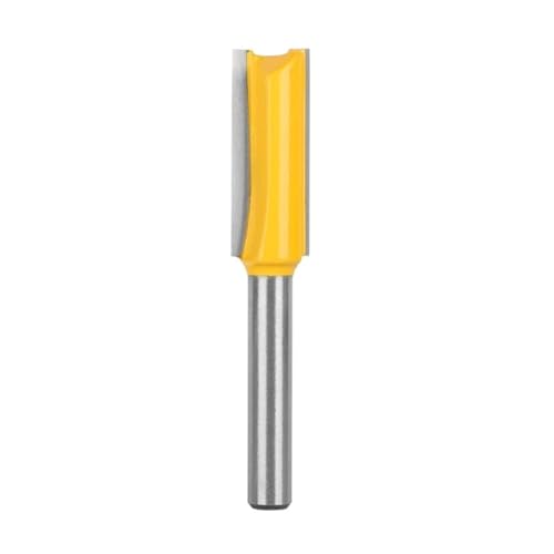 1PC 6MM 6,35 MM Schaft Gerade Bit Router Bit Holzbearbeitung Fräser for Holz Bit Planfräser Hartmetall-schaftfräser(6.35x11x30 Yellow) von Hameate