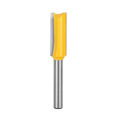 1PC 6MM 6,35 MM Schaft Gerade Bit Router Bit Holzbearbeitung Fräser for Holz Bit Planfräser Hartmetall-schaftfräser(6x11x30 Yellow) von Hameate