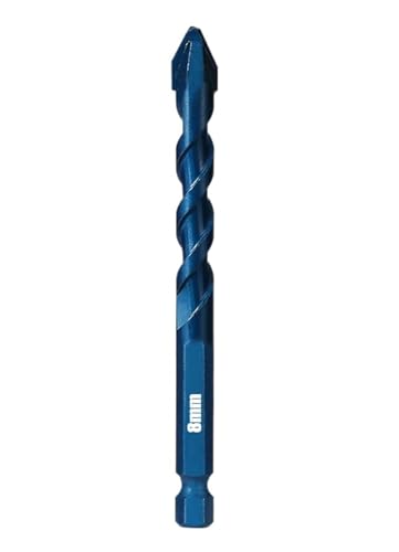 1PC Blau Fliesen Hohe Härte Exzentrische Bohrer Bohren Keramik Glas Holz Bohrer Werkzeug Zubehör(8mm) von Hameate