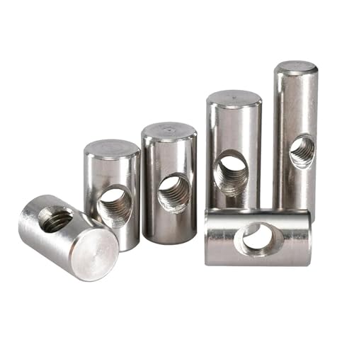 2 STÜCK/3 STÜCK/5 STÜCK/10 STÜCK/20 STÜCK M4 M5 M6 Zylinderschrauben Zylinderstift Dübel Kreuzloch Hammer Eingebettete Mutter for Holzmöbelzubehör 304 Edelstahl(M4x25 (10Pcs)) von Hameate