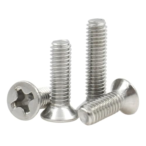 20PCS/50PCS M2.5 M3 M3.5 304 Edelstahl Kreuz Phillips Flach Senkkopf Schraube Schrauben Maschine(32mm 35mm,M3.0 (50pcs)) von Hameate