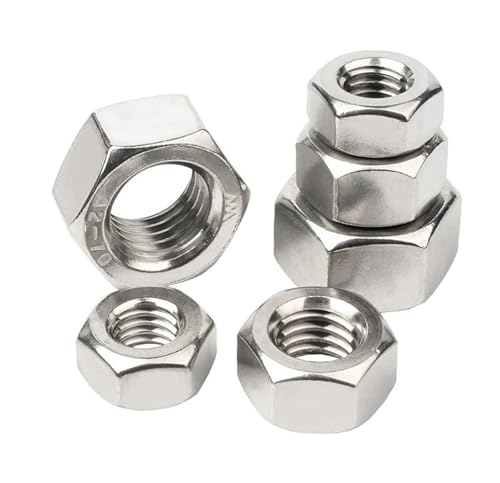 5 STÜCKE/10 STÜCKE/20 STÜCKE/50 STÜCKE 304 Edelstahl Sechskantmutter(M1.4 x20pcs) von Hameate