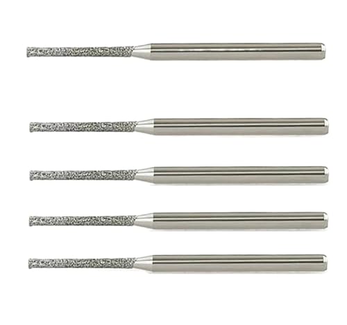 5 STÜCKE Diamant Beschichtete Bohrer Mit Glas Jade Bernstein Glas Diamant Bohrer(5PCS 1.2mm) von Hameate