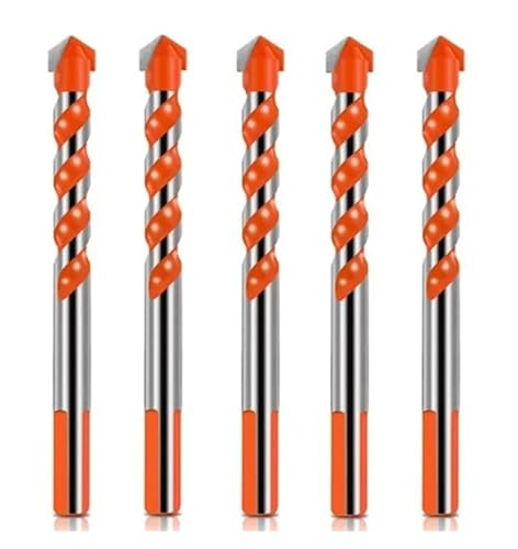 5 STÜCKE Glas Metall Fliesen Dreieck Diamant Keramik Beton Ziegel Holz Stanzen Lochsäge(10mm Set Red) von Hameate