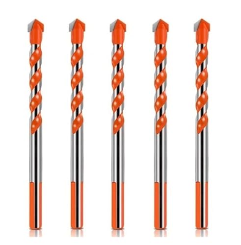5 STÜCKE Glas Metall Fliesen Dreieck Diamant Keramik Beton Ziegel Holz Stanzen Lochsäge(8mm Set Red) von Hameate