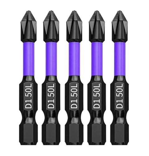 5PCS/6PCS Anti-Rutsch Stoßfest Schraubendreher-bits Starke Magnetische for Arbeit Langlebig Und(50MM 5PCS) von Hameate