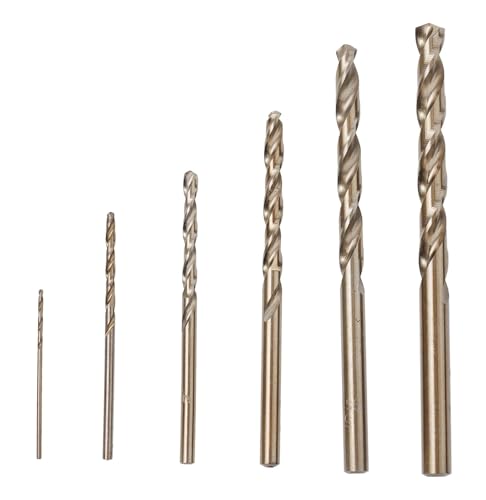 6PCS Auger Bohrer HSS M35 Kobalt Bohrer Bohrer Zubehör for Metall Edelstahl Bohren von Hameate