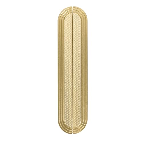 Aluminium-Fingergriffe für Schrank, Schublade, Kleiderschrank und Schrank-Hardware (Gold, Lochabstand 160 mm), 2 Packungen von Hamender