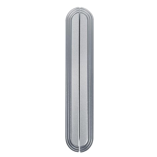 Aluminium-Fingergriffe für Schrank, Schublade, Kleiderschrank und Schrank-Hardware (grau, Lochabstand 96 mm), 2 Packungen von Hamender