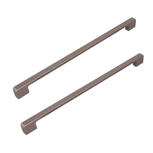 Moderne Schrankgriffe aus Aluminiumlegierung, elegante Griffe für Küchenschrank, Kommode und Heimdekoration, Hardware (Kaffee, Lochabstand 160 mm), 2 Stück von Hamender