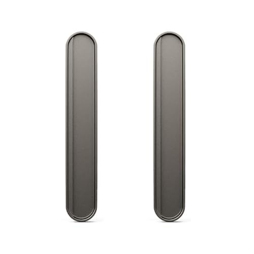 Schrankgriffe aus Aluminiumlegierung, mehrfarbig, versenkte Griffe für Schiebetüren, Schubladen, Fenster und Möbelbeschläge, Grau, Länge 160 mm, 2 Stück von Hamender