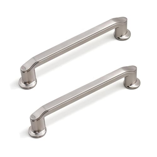 Schrankgriffe aus Zinklegierung, für Kinderzimmer, Kleiderschrank, Tür, Griffe für Schubladen, Küche, Wohnzimmer, dekorativ (gebürstet, Lochabstand 96 mm), 2 Stück von Hamender