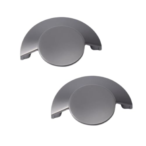 Schrankgriffe aus grauer Zinklegierung, moderne Griffe für Schubladen, Schrank, Schminktisch und Handschuhschrank, Hardware (grau, Lochabstand 64 mm), 2 Stück von Hamender