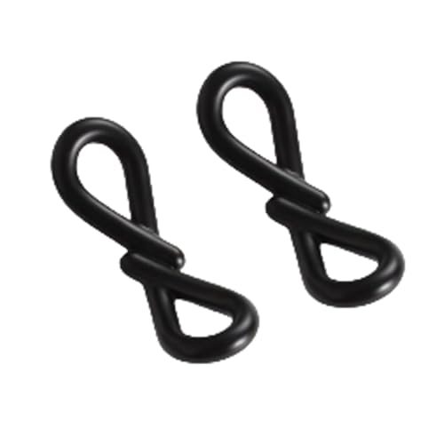 Schrankgriffe in Fliegenform, elegante schwarze Zinklegierung, Griffe für Badezimmer, Schrank, Kleiderschrank und Möbelbeschläge (schwarz, Lochabstand 16 mm), 2 Stück von Hamender
