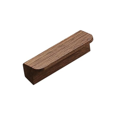 Schubladengriff aus Massivholz, für Küchenschrank, Kommode und Schuhschrank, Hardware (Walnuss, Lochabstand 32 mm), 1 Stück von Hamender