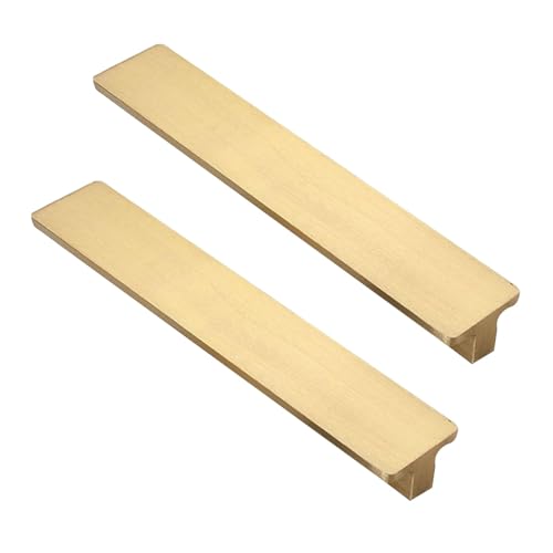 T-förmige Schrankgriffe, Kupferfarbe, Aluminiumlegierung, Griffe für Schubladen, Schrank, Schminktisch und Türbeschläge (Kupfer, Lochabstand 160 mm), 2 Stück von Hamender