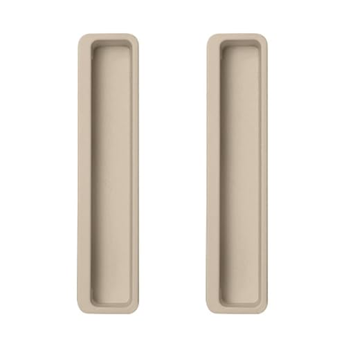 Türgriffe ohne Bohren, mehrfarbig, Aluminiumlegierung, quadratisch, versenkte Griffe für Schrank, Schublade, Möbel, Fenster, 2 Stück (Grau 2, 111 mm) von Hamender