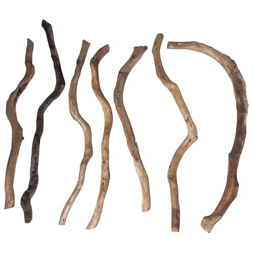 Hamiledyi Natürliches Treibholz für Aquarium-Dekoration, rotes Moorholz, 25,4 cm - 38,1 cm lang, verschiedene Formen (200 g), sichere Zweige für Aquarien und Reptilien, natürliche von Hamiledyi