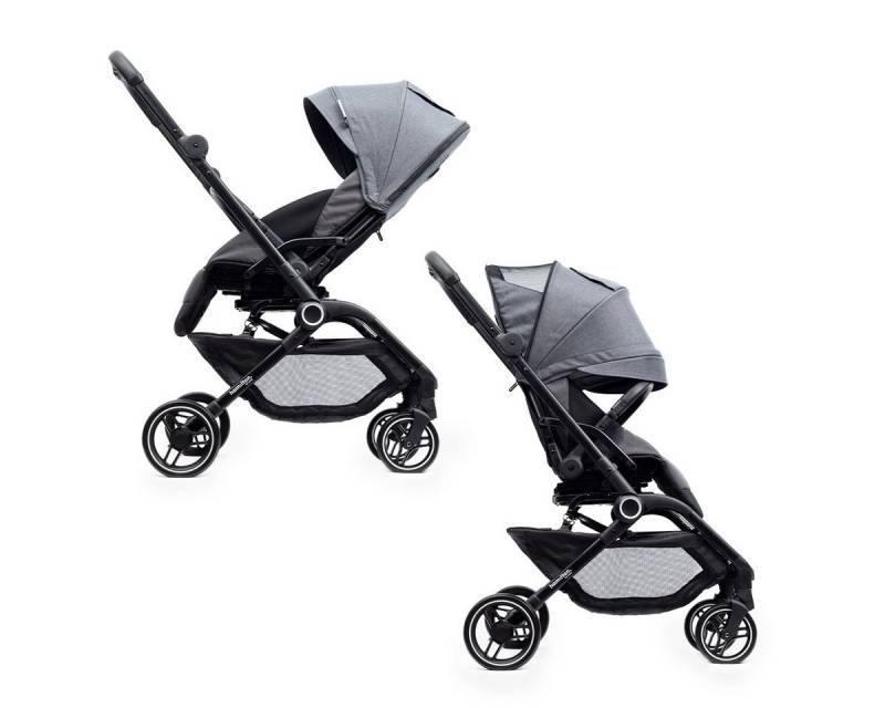 Hamilton by yoop Kombi-Kinderwagen Kinderwagen T1 Grau – Premium Buggy mit MagicFold™ - 360Grad drehbar von Hamilton by yoop