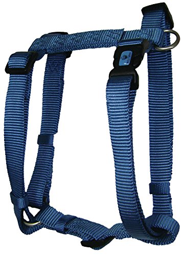 Hamilton B CFA MDOC Adjustable Comfort Dog Harness Fits Chest Size 20 to 30-Inch with Brushed Hardware Ring, Medium, Ocean Blue von Hamilton