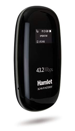 HAMLET hhtspt3gm42 Router Hotspot 3 g GSM 43,2 Mbps Card Reader SIM mit OLED Display und Micro SD Sharing von Hamlet