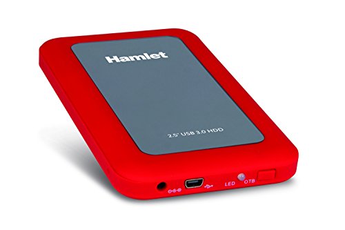 Hamlet Box Pro HDD 2,5 Zoll USB 3.0, Rot von Hamlet